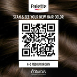 GETIT.QA- Qatar’s Best Online Shopping Website offers PALETTE PERMANENT NATURALS COLOR CREME 4-0 MEDIUM BROWN 1 PKT at the lowest price in Qatar. Free Shipping & COD Available!