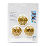 GETIT.QA- Qatar’s Best Online Shopping Website offers HOME MATE GOLDEN BRASS SCOURER 3 PCS
 at the lowest price in Qatar. Free Shipping & COD Available!