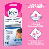 GETIT.QA- Qatar’s Best Online Shopping Website offers VEET HAIR REMOVAL FACE HAIR REMOVAL COLDWAX STRIPS 20 PCS at the lowest price in Qatar. Free Shipping & COD Available!