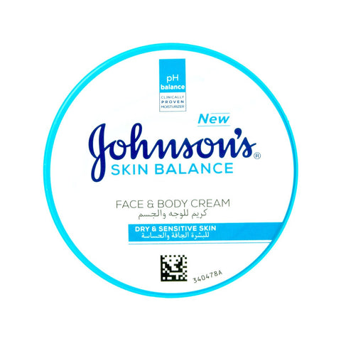 GETIT.QA- Qatar’s Best Online Shopping Website offers JOHNSON'S SKIN BALANCE FACE & BODY CREAM DRY & SENSITIVE SKIN 300 ML at the lowest price in Qatar. Free Shipping & COD Available!