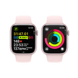 GETIT.QA- Qatar’s Best Online Shopping Website offers APPLE WATCH SERIES 9 GPS, PINK ALUMINIUM CASE WITH LIGHT PINK SPORT BAND, 45 MM, M/L, MR9H3QA/A at the lowest price in Qatar. Free Shipping & COD Available!