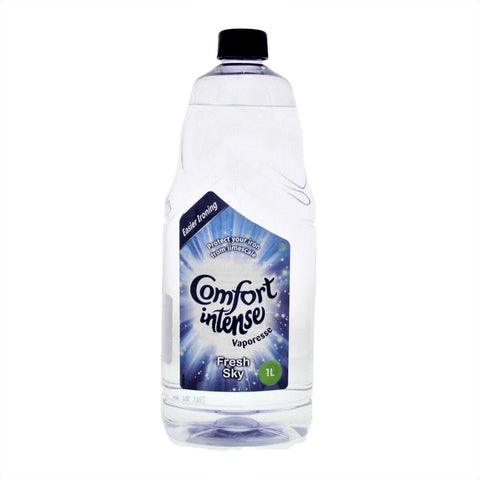 GETIT.QA- Qatar’s Best Online Shopping Website offers COMFORT INTENSE VAPORESSE FRESH SKY IRON WATER BLUE 1 LITRE
 at the lowest price in Qatar. Free Shipping & COD Available!