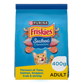 GETIT.QA- Qatar’s Best Online Shopping Website offers PURINA FRISKIES SEAFOOD SENSATION CAT FOOD 400 G
 at the lowest price in Qatar. Free Shipping & COD Available!