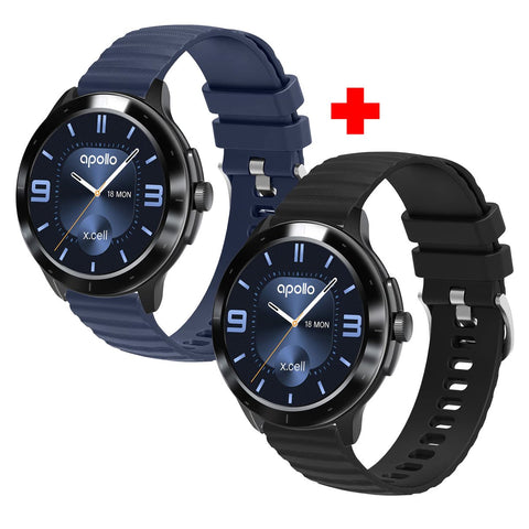 GETIT.QA- Qatar’s Best Online Shopping Website offers X.CELL SMART WATCH APOLLO W2 BLACK + W2 BLUE at the lowest price in Qatar. Free Shipping & COD Available!