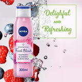 GETIT.QA- Qatar’s Best Online Shopping Website offers NIVEA FRESH BLENDS REFRESHING SHOWER GEL RASPBERRY-- BLUEBERRY-- ALMOND MILK 300 ML at the lowest price in Qatar. Free Shipping & COD Available!