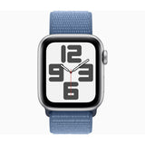 GETIT.QA- Qatar’s Best Online Shopping Website offers APPLE WATCH SE GPS, SILVER ALUMINIUM CASE WITH WINTER BLUE SPORT LOOP, 40 MM, MRE33 at the lowest price in Qatar. Free Shipping & COD Available!