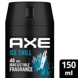 GETIT.QA- Qatar’s Best Online Shopping Website offers AXE ICE CHILL 48H BODY SPRAY DEODORANT 150 ML at the lowest price in Qatar. Free Shipping & COD Available!