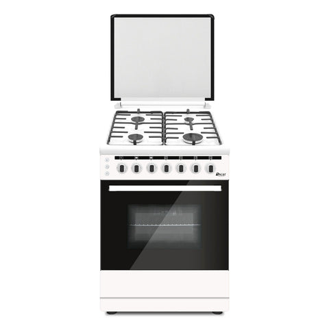 GETIT.QA- Qatar’s Best Online Shopping Website offers OSCAR GAS COOKER, 4 BURNER, 60 X 60 CM, WHITE, 60604GZW2 at the lowest price in Qatar. Free Shipping & COD Available!