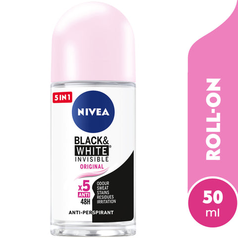 GETIT.QA- Qatar’s Best Online Shopping Website offers NIVEA ANTIPERSPIRANT ROLL-ON BLACK & WHITE ORIGINAL 50 ML at the lowest price in Qatar. Free Shipping & COD Available!