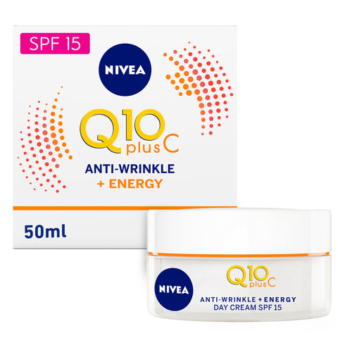 GETIT.QA- Qatar’s Best Online Shopping Website offers NIVEA DAY FACE CREAM Q10 PLUS C ANTI-WRINKLE + ENERGY 50 ML at the lowest price in Qatar. Free Shipping & COD Available!