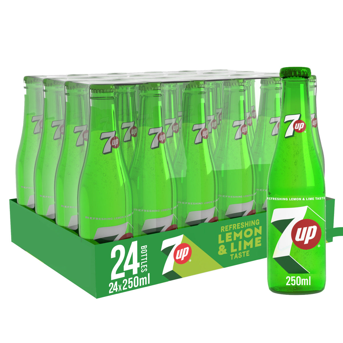 7up Texture GETIT.QA | 7UP CARBONATED SOFT DRINK GLASS BOTTLE 250 ML | COD available