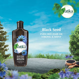 GETIT.QA- Qatar’s Best Online Shopping Website offers VATIKA NATURALS BLACK SEED ENRICHED HAIR OIL STRONG & SHINY 200 ML at the lowest price in Qatar. Free Shipping & COD Available!