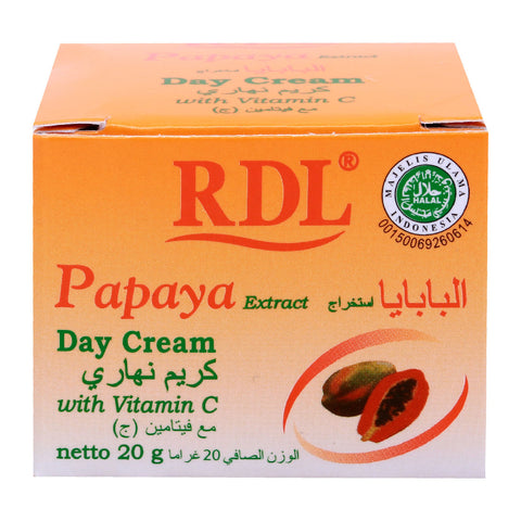 GETIT.QA- Qatar’s Best Online Shopping Website offers RDL PAPAYA EXTRACT DAY CREAM WITH VITAMIN C 20 G at the lowest price in Qatar. Free Shipping & COD Available!