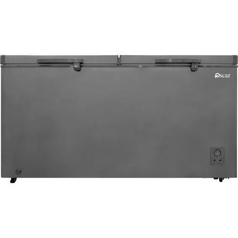 GETIT.QA- Qatar’s Best Online Shopping Website offers OSCAR DOUBLE DOOR CHEST FREEZER, 530L, DARK GRAY, OCF550L-DG at the lowest price in Qatar. Free Shipping & COD Available!