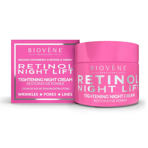 GETIT.QA- Qatar’s Best Online Shopping Website offers BIOVENE RETINOL NIGHT LIFT POWER TIGHTENING NIGHT CREAM 50 ML at the lowest price in Qatar. Free Shipping & COD Available!