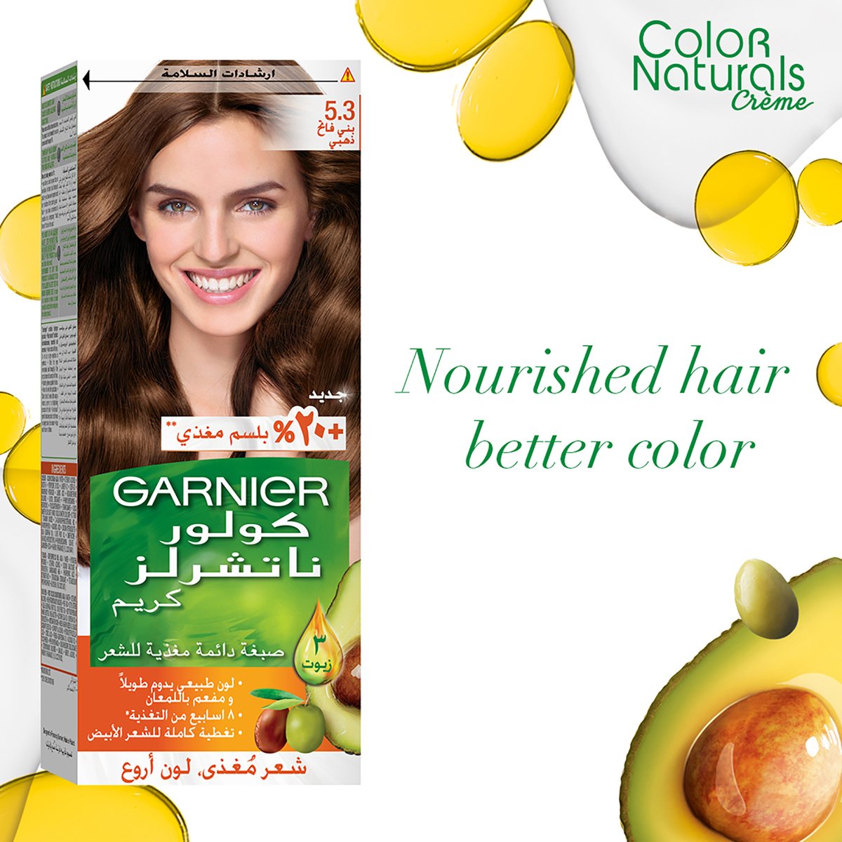 Garnier Color Naturals 5.3 Light Golden Brown 1 pkt | GETIT.QA