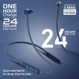 GETIT.QA- Qatar’s Best Online Shopping Website offers PROMATE HIGH-FIDELITY LIQUID SILICONE WIRELESS NECKBAND EARPHONES CIVIL BLUE at the lowest price in Qatar. Free Shipping & COD Available!