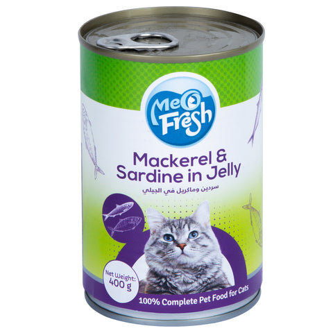 GETIT.QA- Qatar’s Best Online Shopping Website offers MEO FRESH MACKEREL & SARDINE IN JELLY CATFOOD 400 G at the lowest price in Qatar. Free Shipping & COD Available!
