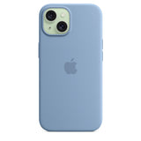 GETIT.QA- Qatar’s Best Online Shopping Website offers APPLE IPHONE 15 SILICONE CASE WITH MAGSAFE, WINTER BLUE, MT0Y3ZM/A at the lowest price in Qatar. Free Shipping & COD Available!