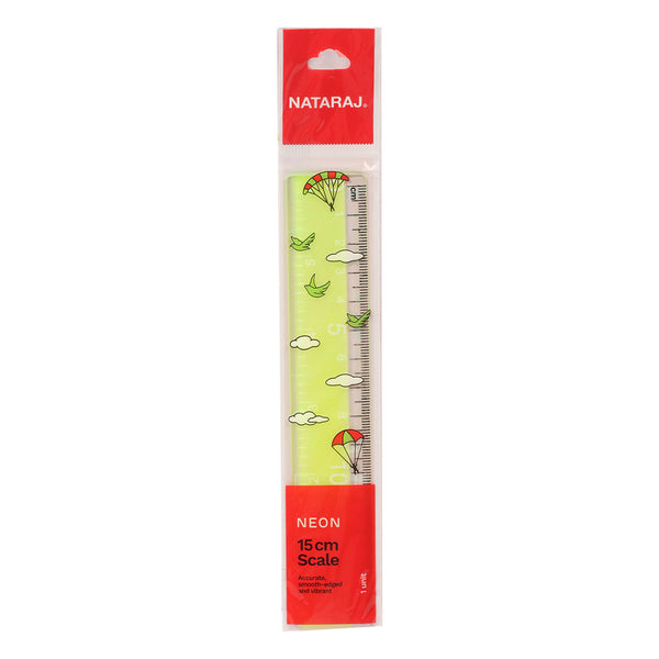 GETIT.QA | NATARAJ FLUORESCENT RULER 15CM | COD available