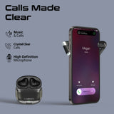 GETIT.QA- Qatar’s Best Online Shopping Website offers PROMATE TRANSPODS HD TRANSPARENT TWS EARBUDS WITH MIC, BLACK at the lowest price in Qatar. Free Shipping & COD Available!