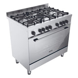 GETIT.QA- Qatar’s Best Online Shopping Website offers CANDY GAS COOKING RANGE, 90 CM, 5 GAS BURNER, GAS OVEN, GAS GRILL, FAN COOKING, FULL SAFETY, 3 CAST IRON GRIDS, COOLING FAN, 130L, MADE IN ITALY, INOX, RGG95HXLPG/1 at the lowest price in Qatar. Free Shipping & COD Available!