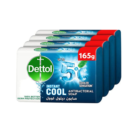 GETIT.QA- Qatar’s Best Online Shopping Website offers DETTOL COOL ANTI-BACTERIAL SOAP VALUE PACK 4 X 165 G at the lowest price in Qatar. Free Shipping & COD Available!