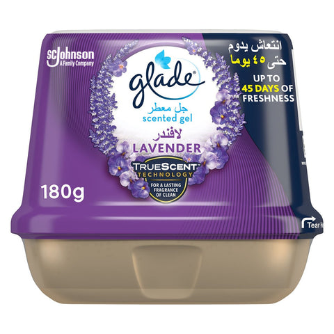 GETIT.QA- Qatar’s Best Online Shopping Website offers GLADE SCENTED GEL LAVENDER 180 G at the lowest price in Qatar. Free Shipping & COD Available!