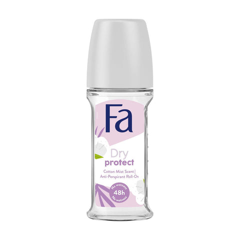 GETIT.QA- Qatar’s Best Online Shopping Website offers FA DRY PROTECT COTTON MIST SCENT ANTI-PERSPIRANT ROLL ON 50 ML at the lowest price in Qatar. Free Shipping & COD Available!