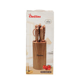 GETIT.QA- Qatar’s Best Online Shopping Website offers CHEFLINE KNIFE BLOCK GS-06A003 7S at the lowest price in Qatar. Free Shipping & COD Available!