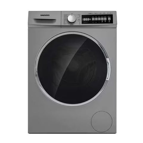 GETIT.QA- Qatar’s Best Online Shopping Website offers DAEWOO FRONT LOAD WASHER AND DRYER, 8/6 KG, 1400 RPM, SILVER, DWC-V8614S at the lowest price in Qatar. Free Shipping & COD Available!