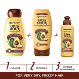 GETIT.QA- Qatar’s Best Online Shopping Website offers GARNIER ULTRA DOUX AVOCADO AND SHEA BUTTER NOURISHING SHAMPOO 200 ML at the lowest price in Qatar. Free Shipping & COD Available!