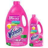 GETIT.QA- Qatar’s Best Online Shopping Website offers VANISH FABRIC STAIN REMOVER LIQUID COLOUR SAFE PINK 3 LITRES + 1 LITRE
 at the lowest price in Qatar. Free Shipping & COD Available!