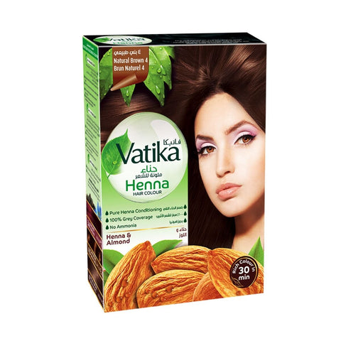 GETIT.QA- Qatar’s Best Online Shopping Website offers VATIKA NATURALS HENNA NATURAL BROWN 4 HAIR COLOUR 60 G at the lowest price in Qatar. Free Shipping & COD Available!