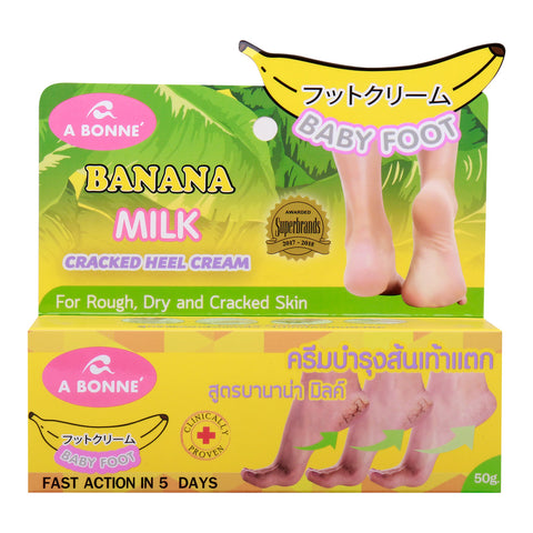 GETIT.QA- Qatar’s Best Online Shopping Website offers A BONNE BANANA MILK CRACKED HEEL CREAM-- 50 G at the lowest price in Qatar. Free Shipping & COD Available!