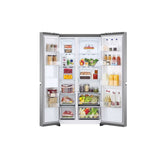 GETIT.QA- Qatar’s Best Online Shopping Website offers LG DOUBLE DOOR REFRIGERATOR, 626L, PLATINUM SILVER, GR-B267SLWL at the lowest price in Qatar. Free Shipping & COD Available!