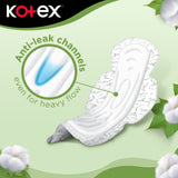 GETIT.QA- Qatar’s Best Online Shopping Website offers KOTEX NATURAL MAXI PROTECT THICK 100% COTTON PAD SUPER SIZE WITH WINGS 26 PCS at the lowest price in Qatar. Free Shipping & COD Available!