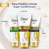 GETIT.QA- Qatar’s Best Online Shopping Website offers DOVE PROTEIN SUPER CONDITIONER AMINO NOURISH IN 1 MINUTE 180 ML at the lowest price in Qatar. Free Shipping & COD Available!