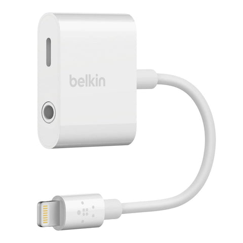 GETIT.QA- Qatar’s Best Online Shopping Website offers BELKIN 3.5 MM AUDIO &AMP; CHARGE ROCKSTAR IPHONE ADAPTER, F8J212BTWHT at the lowest price in Qatar. Free Shipping & COD Available!