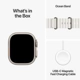 GETIT.QA- Qatar’s Best Online Shopping Website offers APPLE WATCH ULTRA 2 GPS + CELLULAR, TITANIUM CASE WITH WHITE OCEAN BAND, 49 MM, MREJ3AE/A at the lowest price in Qatar. Free Shipping & COD Available!