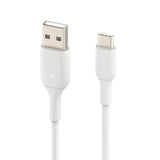 GETIT.QA- Qatar’s Best Online Shopping Website offers BELKIN BOOST CHARGE USB-C TO USB-A CABLE, WHITE, 1 M, CAB001BT at the lowest price in Qatar. Free Shipping & COD Available!