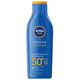 GETIT.QA- Qatar’s Best Online Shopping Website offers NIVEA SUN LOTION SUN PROTECT & MOISTURE SPF50+ 200 ML at the lowest price in Qatar. Free Shipping & COD Available!