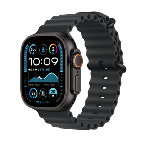 GETIT.QA- Qatar’s Best Online Shopping Website offers PRE-ORDER APPLE WATCH ULTRA 2 GPS + CELLULAR, 49 MM BLACK TITANIUM CASE WITH BLACK OCEAN BAND at the lowest price in Qatar. Free Shipping & COD Available!