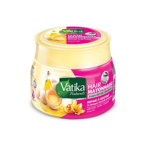 GETIT.QA- Qatar’s Best Online Shopping Website offers VATIKA REPAIR & RESTORE HAIR MAYONNAISE WITH HONEY CASTOR & MARROW FOR DAMAGED & CHEMICALLY TREATED HAIR 500 ML at the lowest price in Qatar. Free Shipping & COD Available!