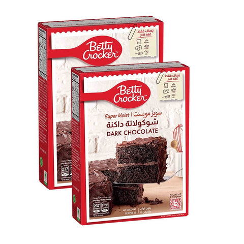 GETIT.QA- Qatar’s Best Online Shopping Website offers BETTY CROCKER DARK CHOCOLATE SUPER MOIST CAKE MIX 2 X 510 G at the lowest price in Qatar. Free Shipping & COD Available!