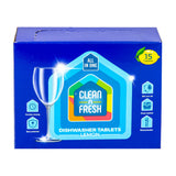 GETIT.QA- Qatar’s Best Online Shopping Website offers CLEAN N FRESH DISHWASHER TABLETS LEMON 15 PCS 225 G at the lowest price in Qatar. Free Shipping & COD Available!