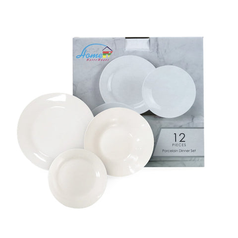 GETIT.QA- Qatar’s Best Online Shopping Website offers HOME DINNER SET WHITE 12PCS ET-0627-1 at the lowest price in Qatar. Free Shipping & COD Available!