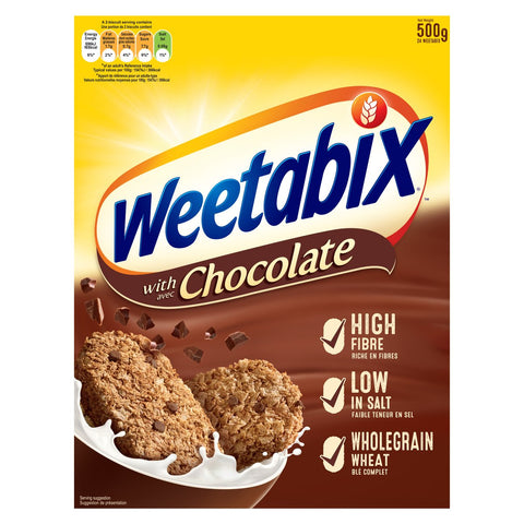 GETIT.QA- Qatar’s Best Online Shopping Website offers WEETABIX CHOCOLATE CEREAL 500 G at the lowest price in Qatar. Free Shipping & COD Available!