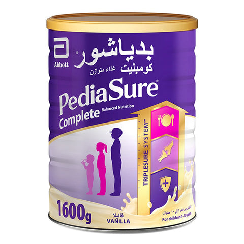 GETIT.QA- Qatar’s Best Online Shopping Website offers PEDIASURE COMPLETE AND BALANCED NUTRITION CLASSIC VANILLA 1-10 YEARS 1.6 KG at the lowest price in Qatar. Free Shipping & COD Available!