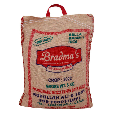 Bradma's Sella Basmati Rice 5 kg - GETIT.QA